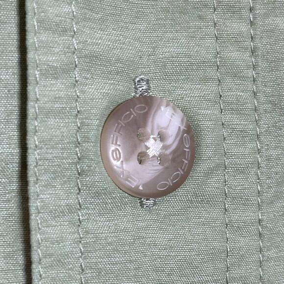 Exofficio Fishing Outdoor Long Sleeve Shirt Vented Chest Pockets Men's Large - Picture 6 of 9